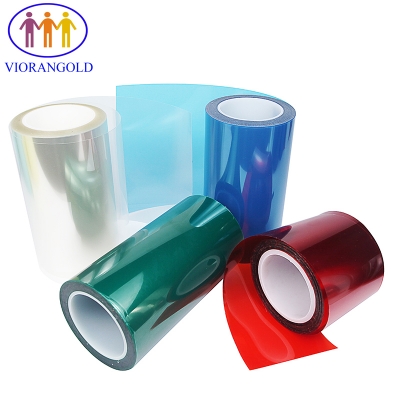 PET Protective Film, 25um-125um,Transparent/Blue/Red,with Acrylic Adhesive for Die Cutting Industry