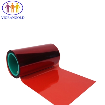 PET Release Film, 25um-125um, Red, with silicon oil for Tape Liner